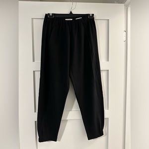 Babaton black silk trousers